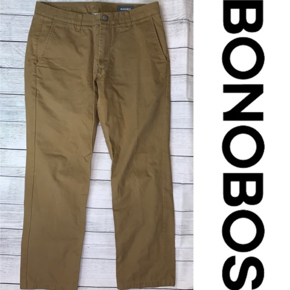 Bonobos Men’s Slim Fit Tan Chino’s Size 31 x 30